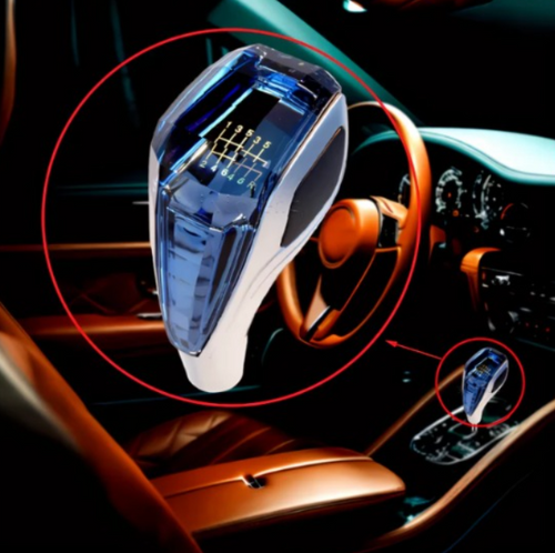 PERILLA DE CRISTAL CON ILUMINACIÓN LED COMPATIBLE CON ROSCA DE 8, 10 Y 12MM